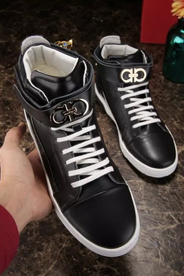 Salvatore Ferragamo High-Top Fashion Men Shoes--002